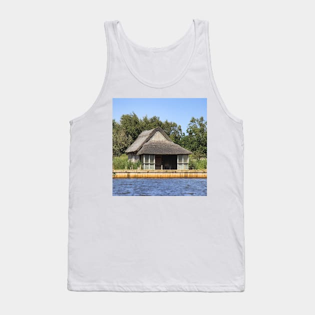 Horsey mere thatched cottage Tank Top by avrilharris